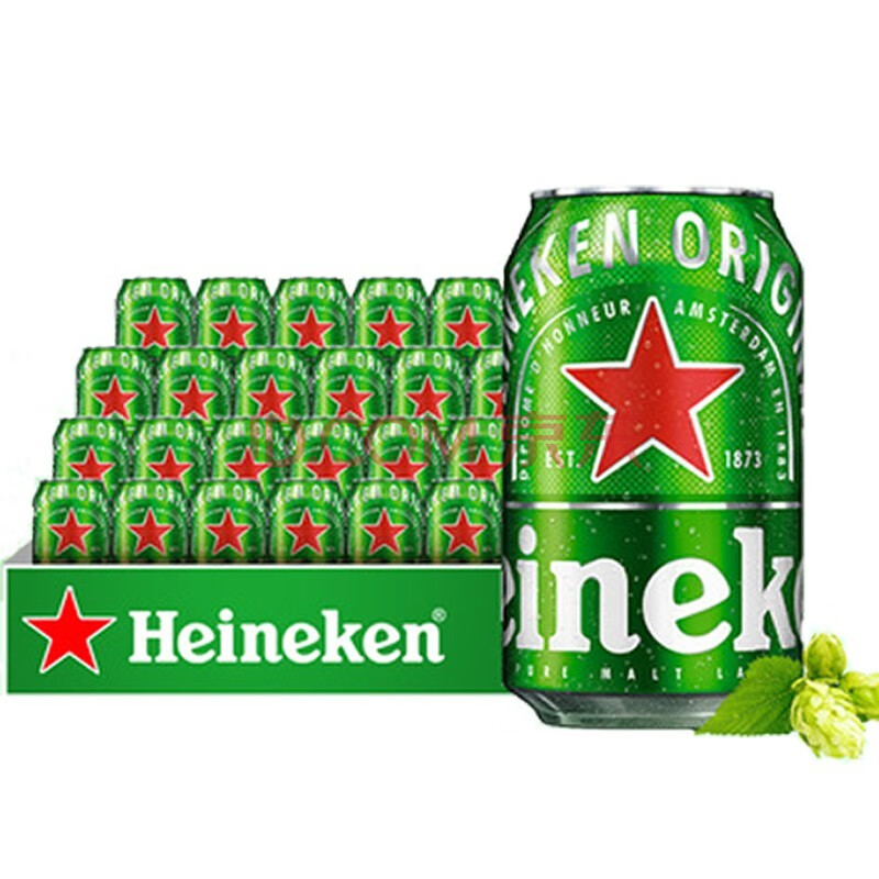 喜力啤酒 heineken 荷兰品牌原装进口啤酒 听装330ml*