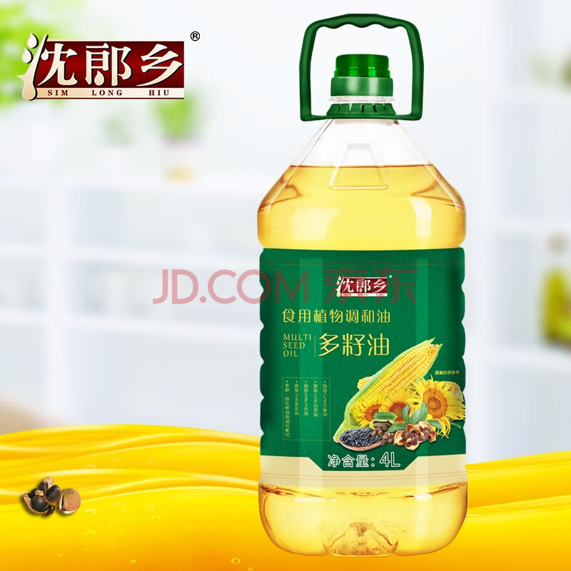 美食搭档黄金比例食用植物调和油4l多籽油