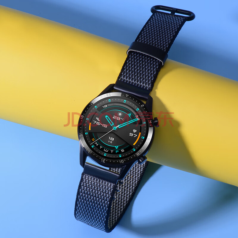 华为gt2表带watch gt手表带智能2e尼龙帆布es表链2pro荣耀magic创意