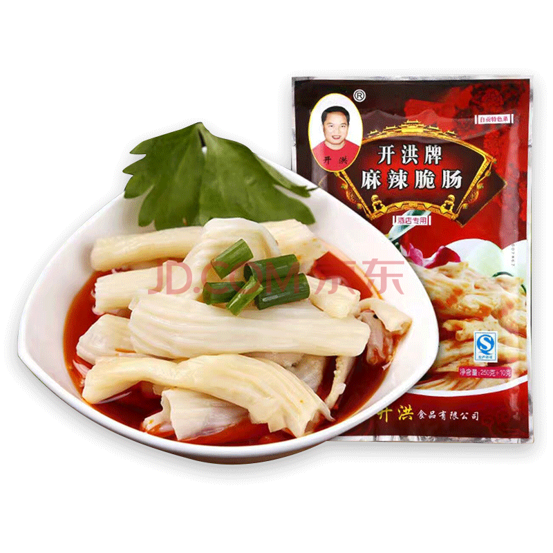 胡开洪 麻辣香辣凉拌脆肠鸭肠鹅肠酒店饭店用特色半成品凉菜开袋即食