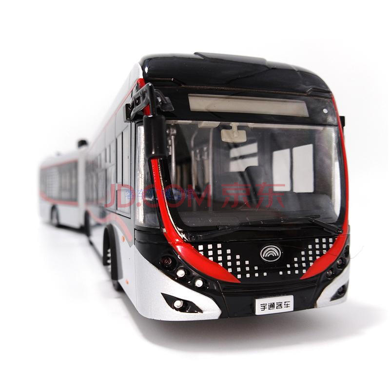 公交车模型收藏品1:42 原厂宇通客车双源无轨电车上海中运量71路brt