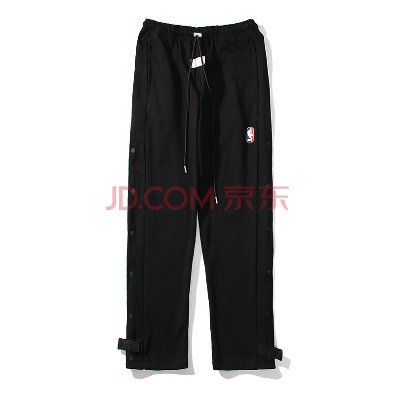 潮牌菲勒梵希fog裤联名nba休闲裤卫裤侧边排扣魔术贴纽扣裤男女长裤