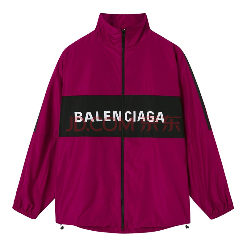 balenciaga 巴黎世家 男士徽标印花宽松版夹克外套 紫色 534317 tyd36