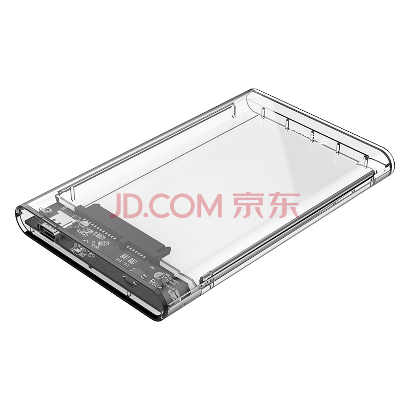 奥睿科（ORICO）Type-C移动硬盘盒2.5英寸USB3.1Gen2/10Gbps笔记本台式固态机械SSD外置盒 全透明2139C3-G2