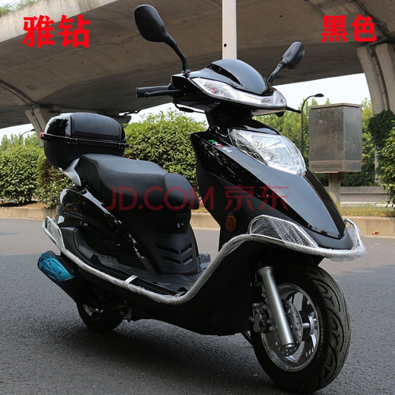 125踏板摩托车黑色,125摩托车踏板车 全新踏板摩托车整车125cc可上牌国四电喷燃油车男女代步通用 风火轮牌