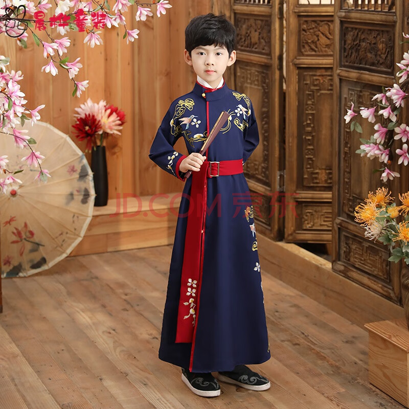 儿童古装汉服男孩10岁儿童汉服男2020新款小男孩古装中国风古代书童