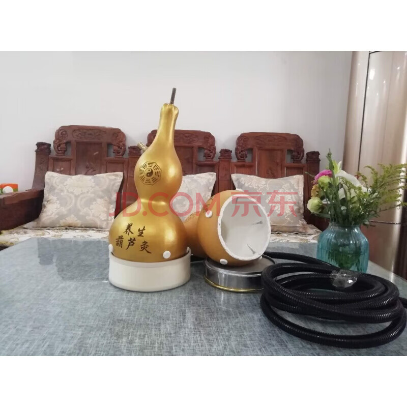 葫芦灸葫芦艾灸器,艾灸葫芦,葫芦灸,养生葫芦灸,家用葫芦艾灸器 金色