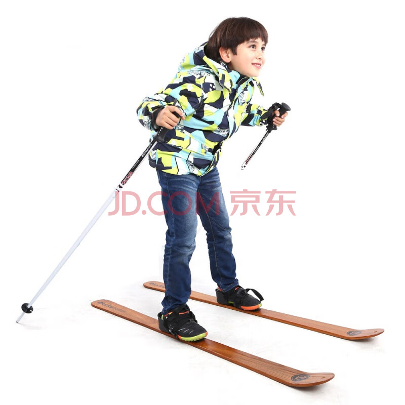 hagibis水曲柳木制滑雪板双板大人儿童通用滑雪板套装