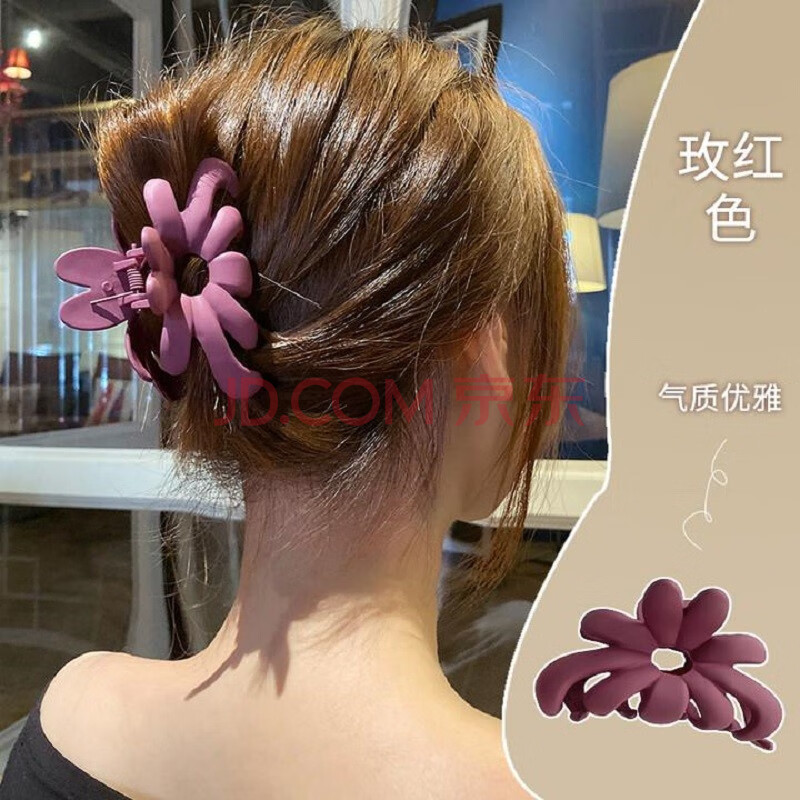 曼尔森 复古抓夹女后脑勺抓夹后脑勺盘发大号发卡头饰
