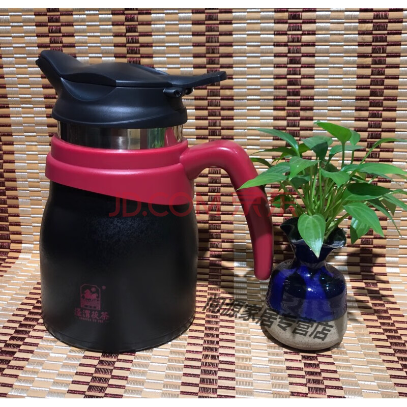小家用泾渭茯茶专用泡茶壶泾渭茯茶泡花茶壶保温壶带滤网800ml 黑色