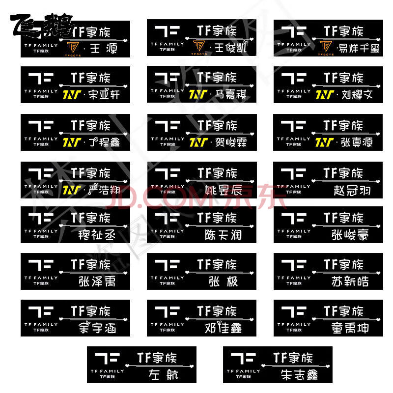 飞鹅 可定制tf家族易烊千玺马嘉祺左航苏新皓邓佳鑫朱志鑫应援徽章
