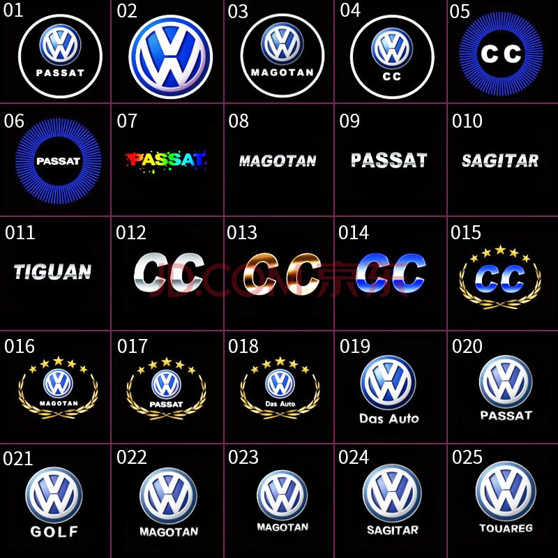 汽车装饰 汽车装饰灯 洛菲斯 洛菲斯 一汽大众迎宾灯车门灯朗逸帕萨特