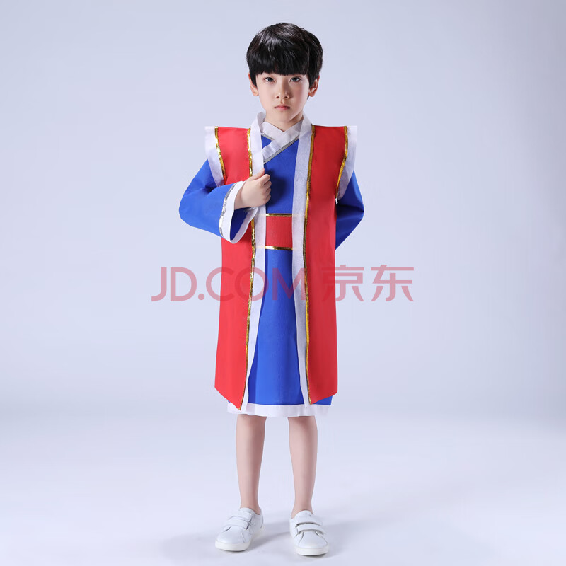 环保时装秀衣服男走秀手工亲子服装幼儿园儿童古装汉服演出服2020