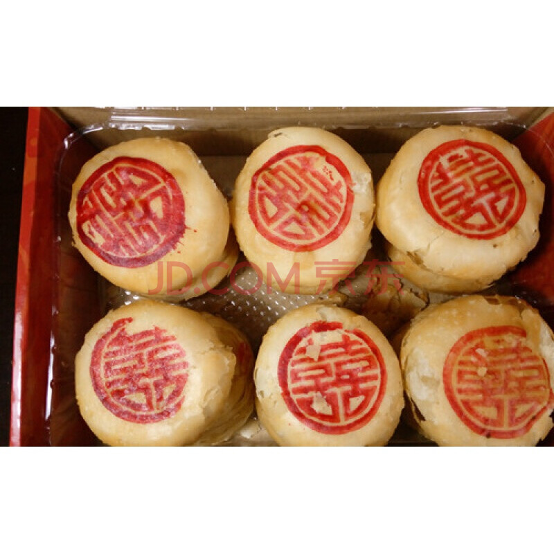 潮汕特产结婚喜饼朥饼潮州绿豆斋饼盒一盒12个3味