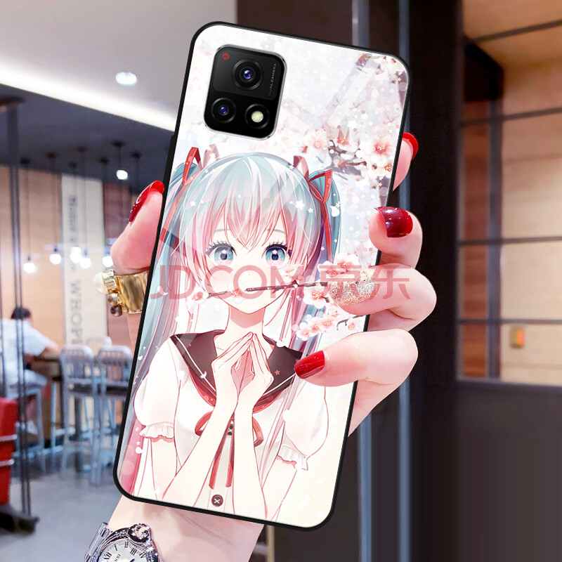 匠圣 动漫初音未来vivoy52s手机壳定制y3s玻璃壳y30全包保护套y20二