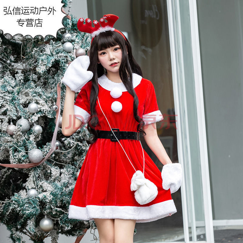 圣诞节衣服圣诞节服装女生兔女郎成人衣服性感cos舞会可爱圣诞老人