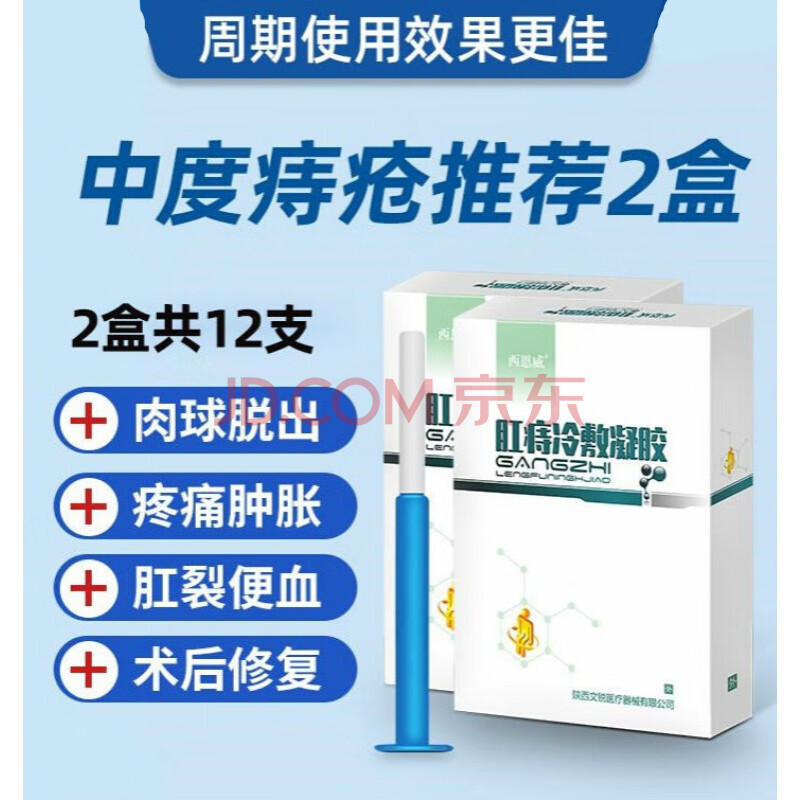 西恩威肛痔冷敷凝胶消肉球痔痔膏多类型痔冷敷清凉 2个周期装【适合