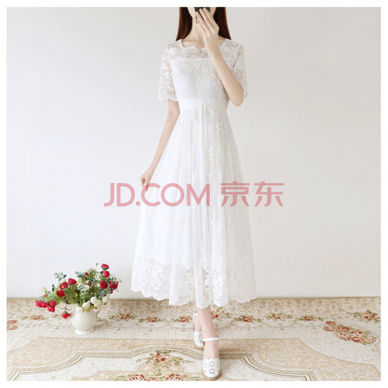 送妹妹十八岁成人礼女生生日礼物裙子成年礼服群孑公主仙女裙白色