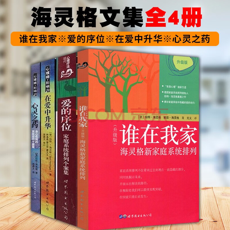 海灵格作品(套装共4册):谁在我家 爱的序位 在爱中升华 心灵之药 世图