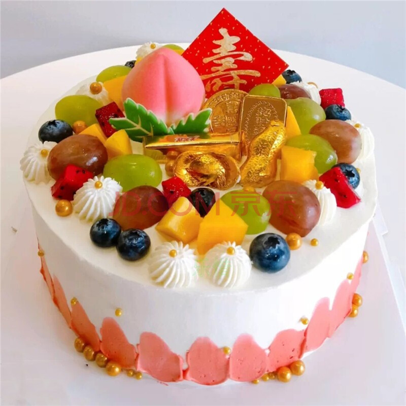 乐惜祝寿桃生日蛋糕同城老人长辈父亲母亲爷爷奶奶寿星贺寿北京上海