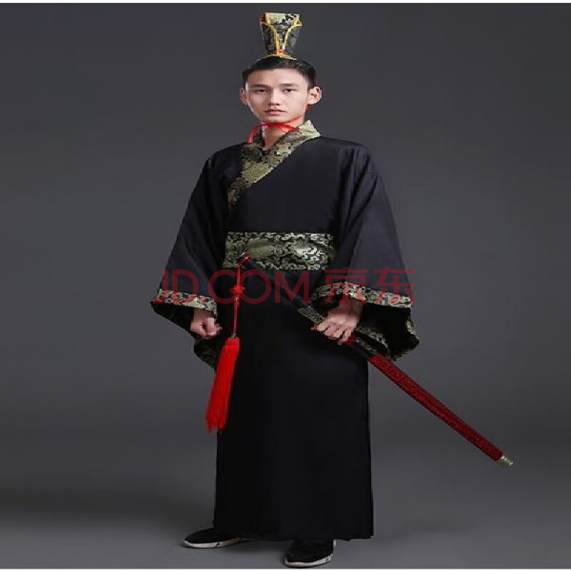 脚中花古装服装汉服男女成人礼古代大臣官服国学服装书生侠客影视演出