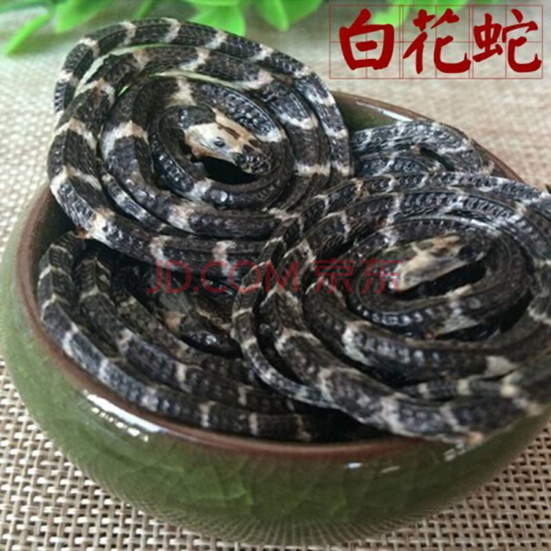 白花蛇 白花蛇 中药材金钱白花蛇 百花蛇 3条