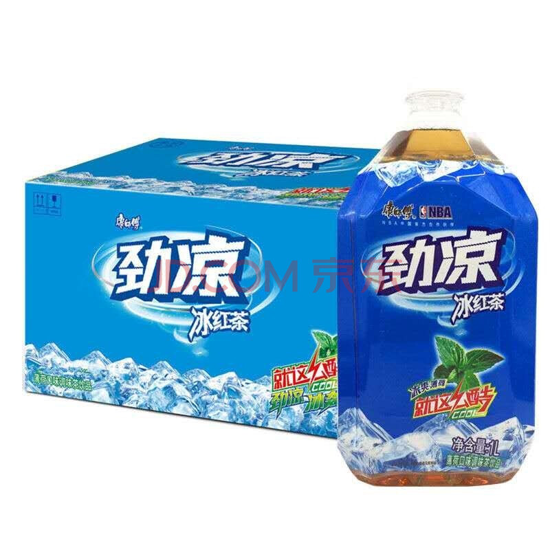 康师傅1升劲凉冰红茶1l*4/9瓶箱装1000ml大瓶装饮料 4