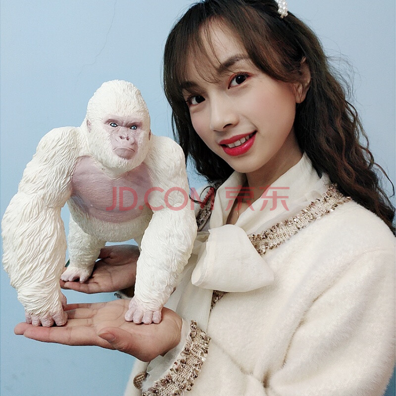 哥斯拉玩具大号怪兽金刚黑猩猩模型xplus基多拉 软胶白化大猩猩保障