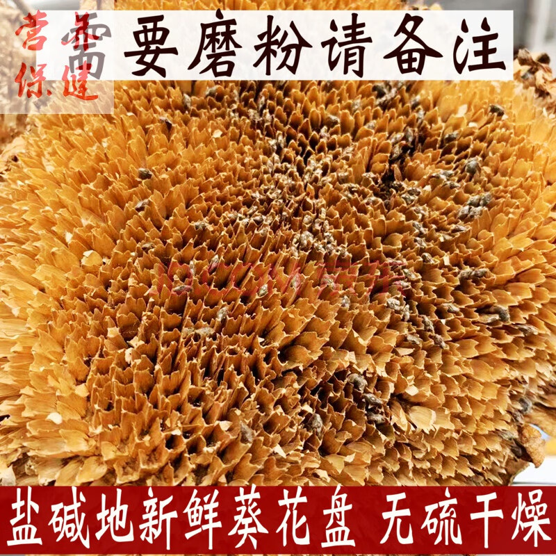 康中尊 盐碱地向日葵花盘 干葵花盘 整个新鲜干货葵花盘粉吉林500g