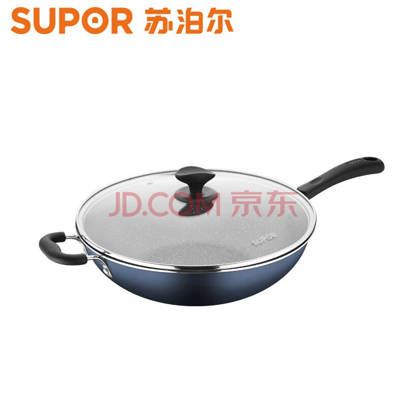 苏泊尔星星石不粘炒锅家用炒锅平底煎炒锅家用VC32SAP04 32cm