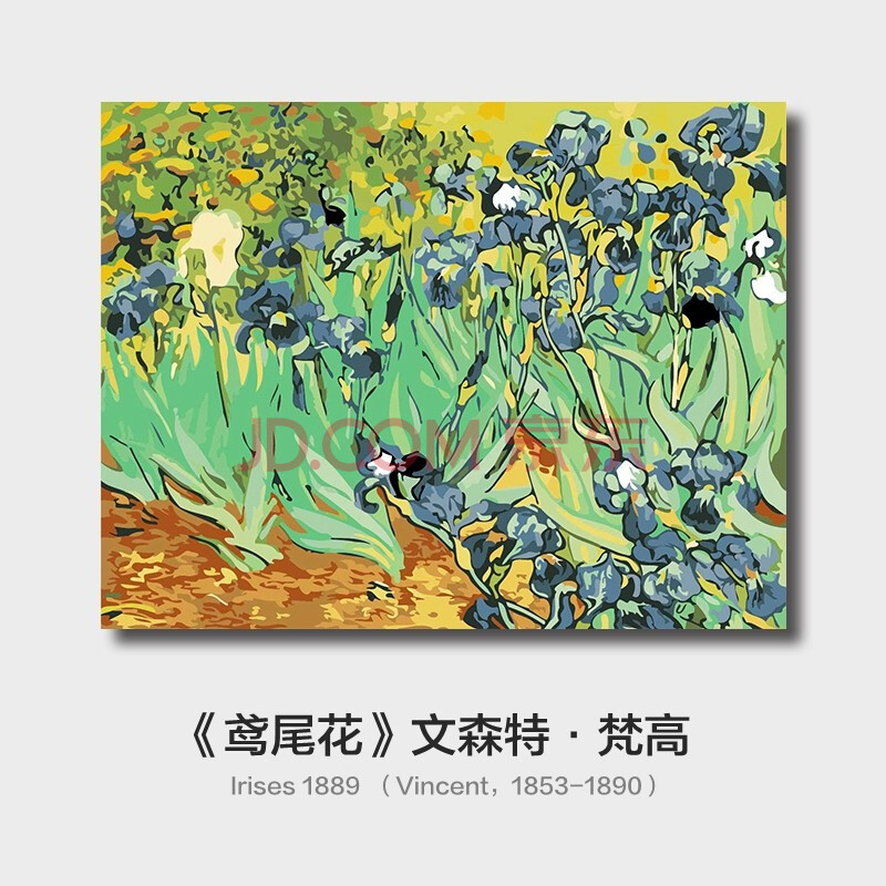 史历克diy数字油画梵高花卉作品合集1填色画涂色油画欧式花卉植物静物