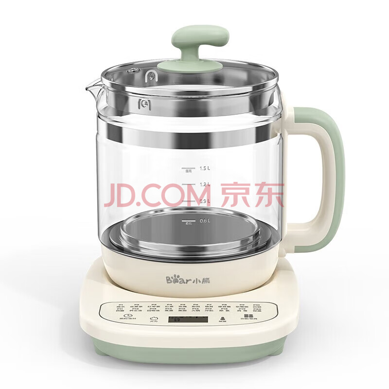 小熊（Bear）养生壶电水壶烧水壶多功能煮茶器玻璃花茶壶 1.5L YSH-D15T3