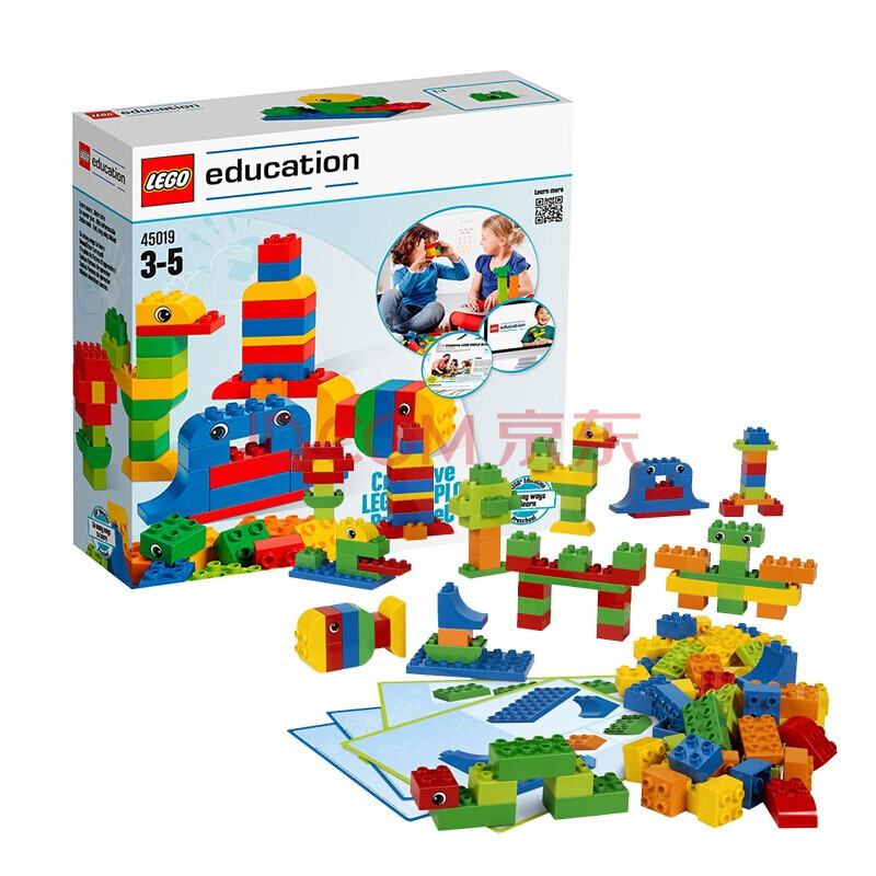 乐高lego教育系列教具拼装儿童玩具拼插积木儿童礼物大颗粒45019创意