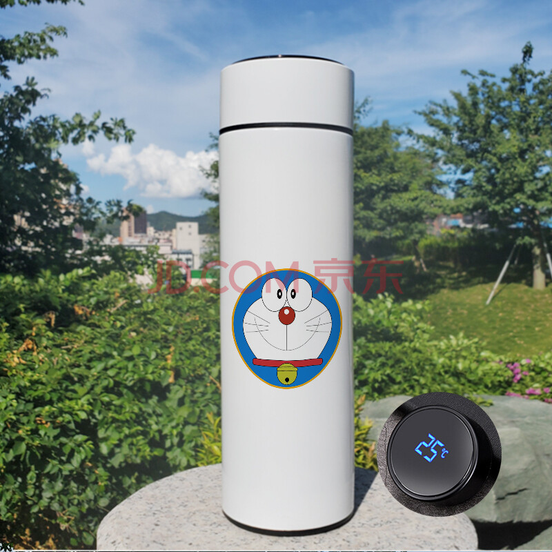 哆啦a梦头像保温杯动漫小叮当机器猫水杯卡通茶杯办公学习用杯子 e07a