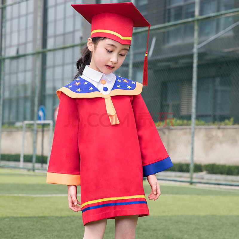 儿童博士服幼儿园小学生毕业照服装博士帽拍照衣服毕业礼服学士服