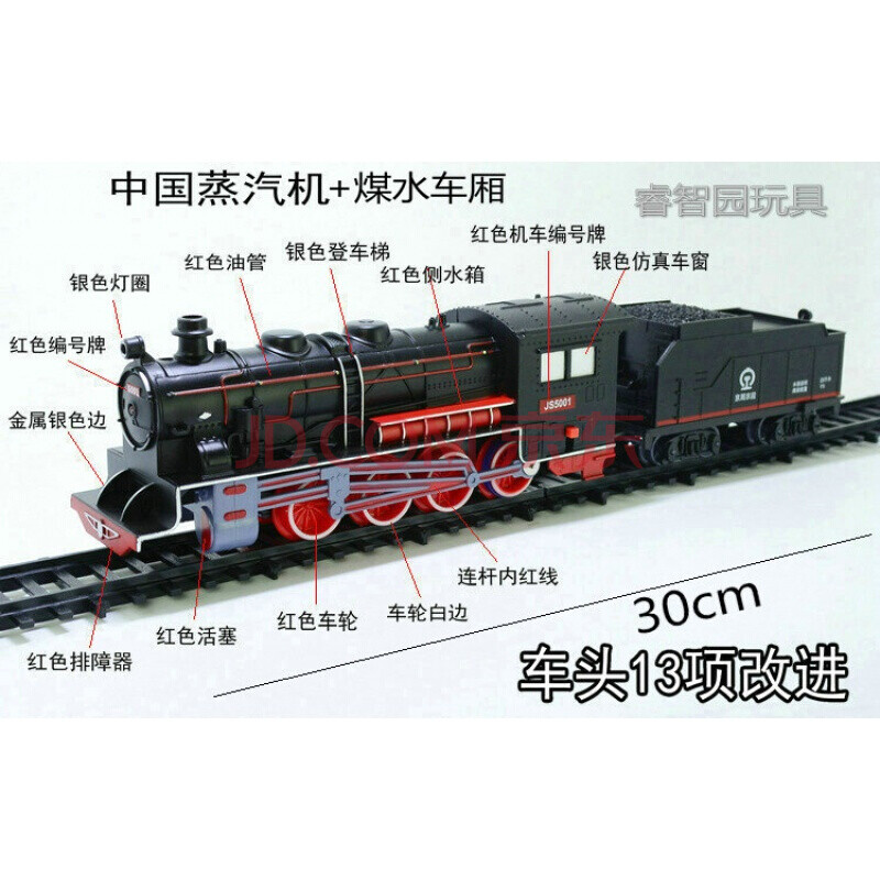 新款儿童小火车动车儿童玩具仿真电动轨道火车模型电动火车头中国蒸汽