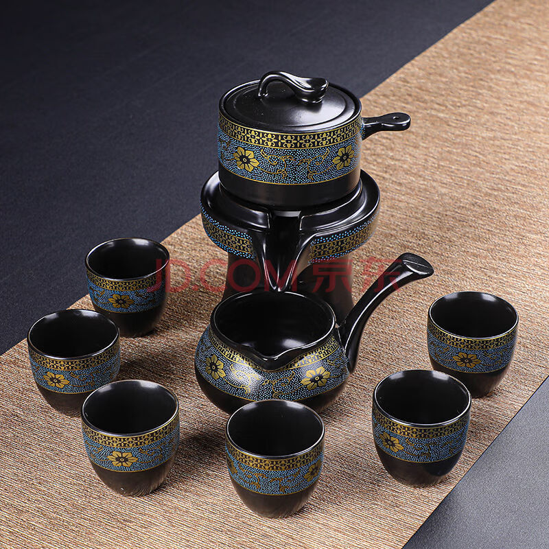 套装家用整套泡茶器具创意功夫茶杯茶道喝茶茶具 鎏金暗香-禅定6杯