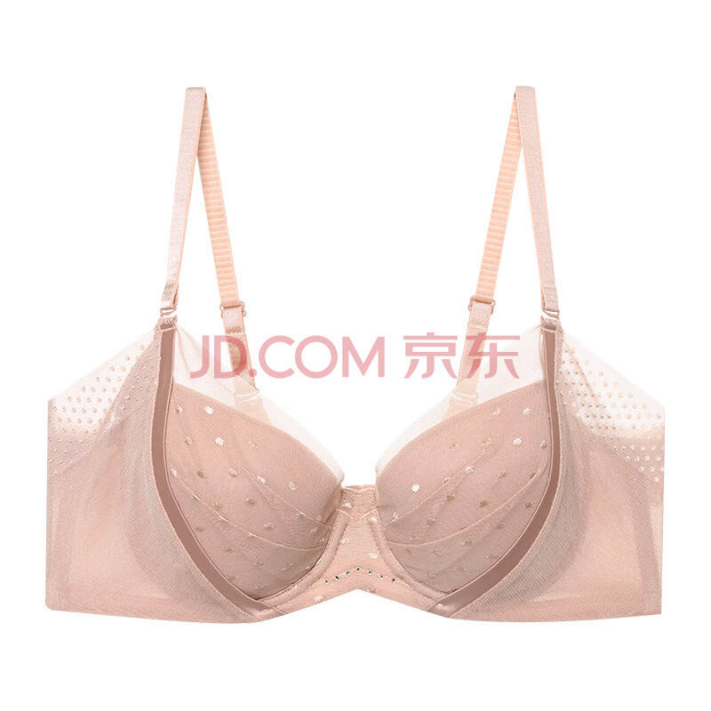 爱慕悦动内衣女薄款大胸显小文胸软钢圈聚拢大罩杯am121931s 肤色 75b