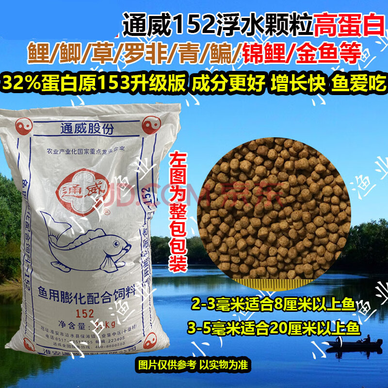 通威鱼饲料整包通用型淡水鱼塘养殖鲤鲫草罗非鱼金鱼锦鲤观赏鱼等通威