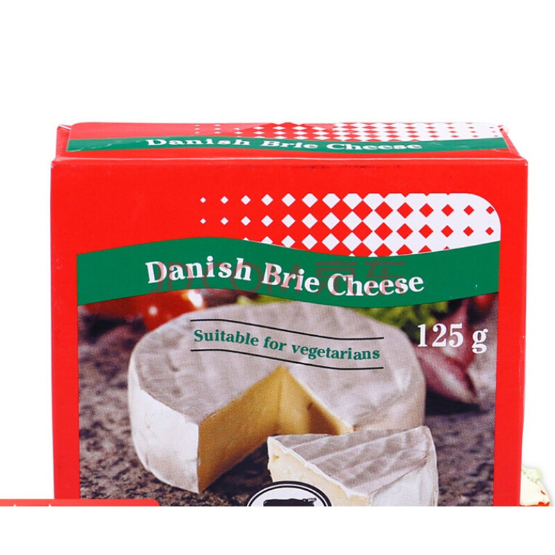 丹麦金文必然芝士danish brie cheese白霉软奶酪即食布里奶酪125g