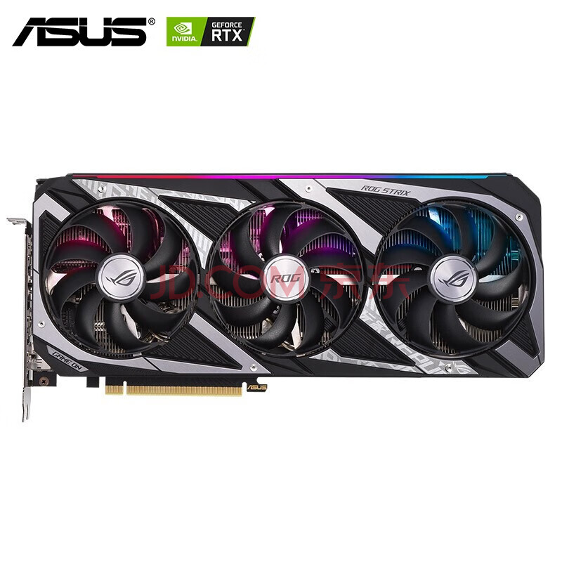 华硕asus rtx3060/3060ti 吃鸡电竞游戏独立显卡 rog