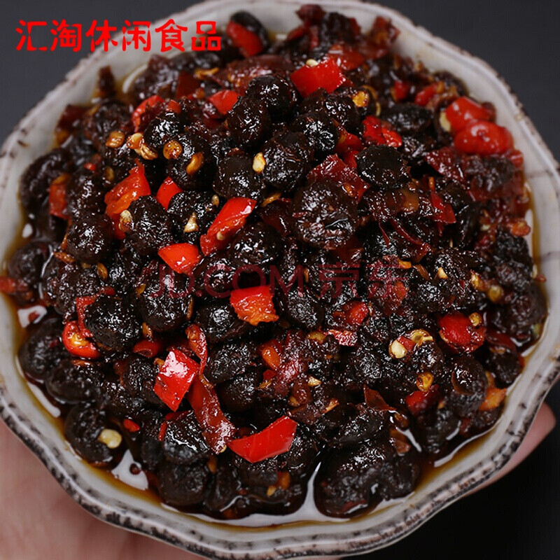 9折 湖南风味豆豉辣椒酱浏阳特产香辣下饭菜即食豆食豆鼓280g瓶