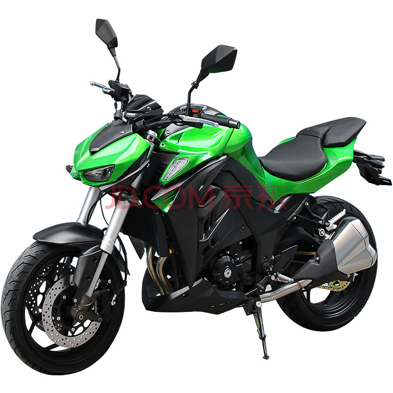 国四电喷z1000大蟒蛇摩托车n19双缸水冷400cc可上牌趴赛重机车 绿色n