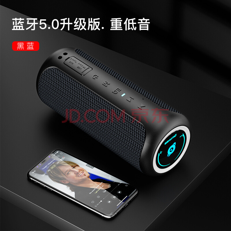 cca雷登x20蓝牙音箱无线音响超大音量重低音双喇叭3d环绕立体声可插