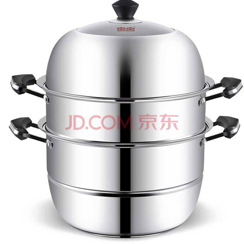 双喜304不锈钢复底大容量带蒸笼蒸屉锅蒸锅32cmSXCZ-32SM02