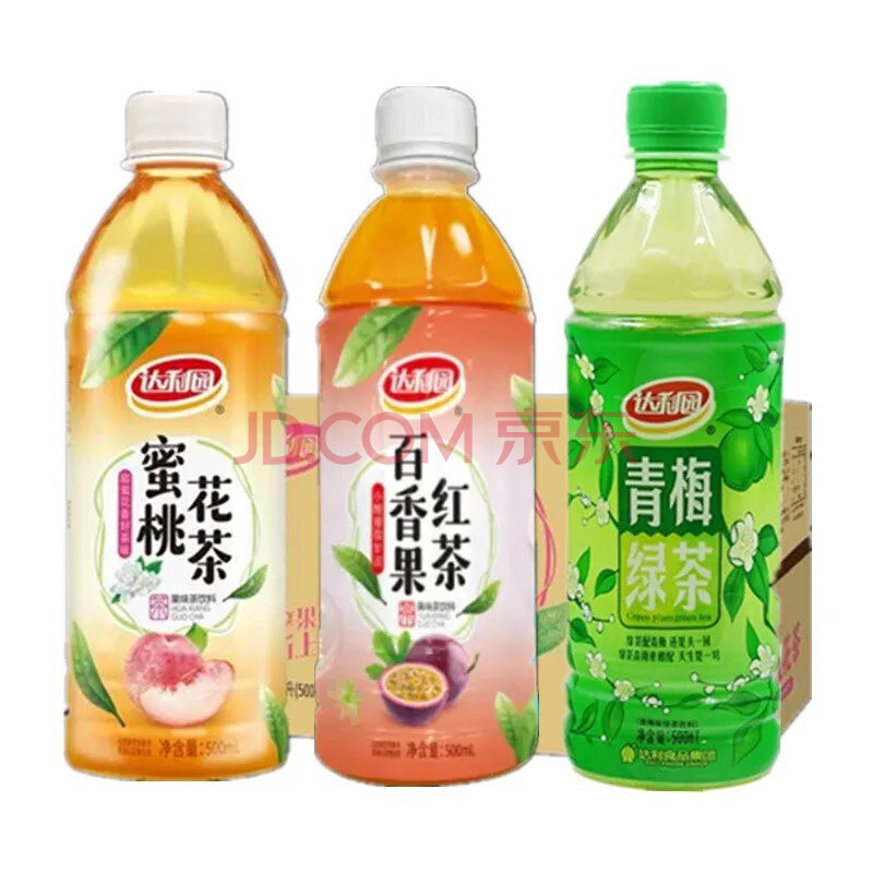 达利园青梅绿茶饮料冰红茶百香果红茶饮料 青梅绿茶500ml*15瓶