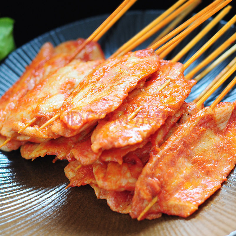 里脊肉片50串铁板里脊肉串串香鸡肉串批发烧烤油炸手抓饼专用食材