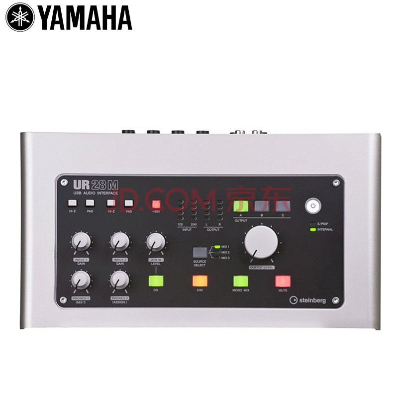 雅马哈(yamaha) ur12,28m,22 外置专业录音声卡usb音频接口配音混音