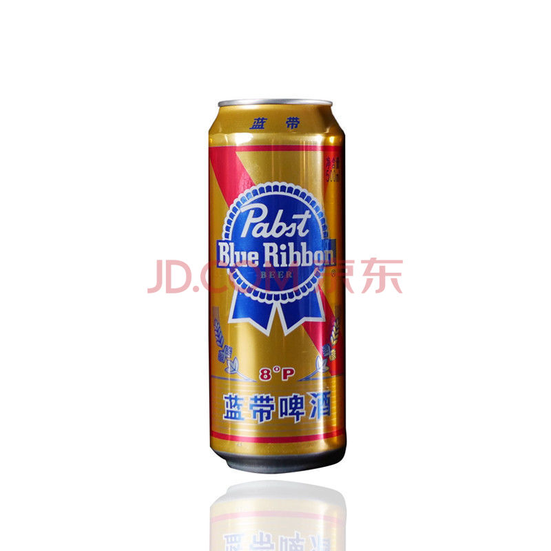 蓝带啤酒北美淡爽10°p 330ml*6瓶易拉罐装 小瓶 原麦金罐500ml*6 8度