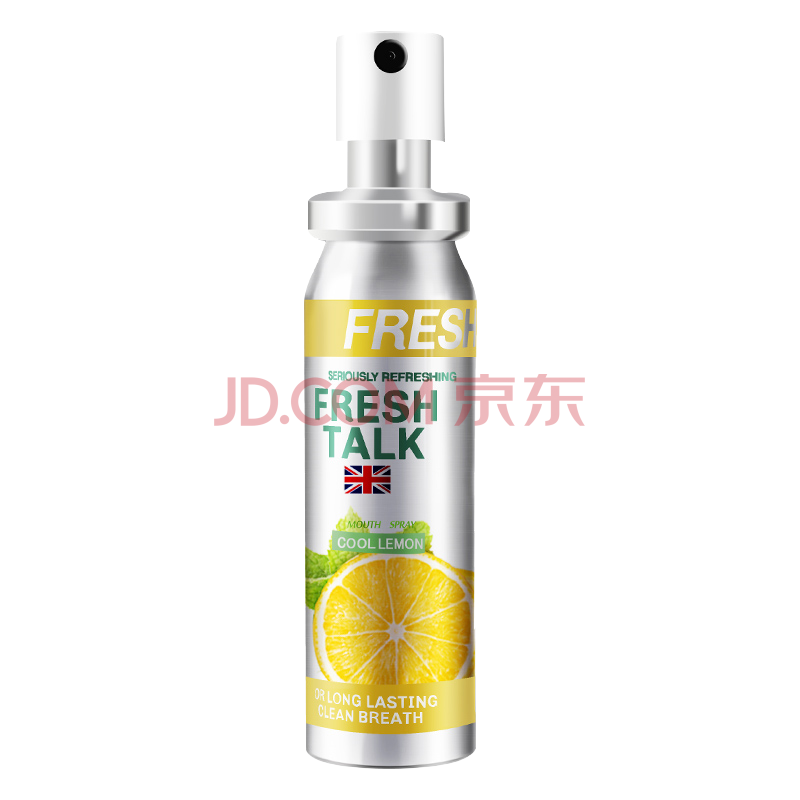 fresh talk英国原装进口 口气清新剂女士男士口腔喷雾 20ml 果香型口气柠檬口喷露营装备